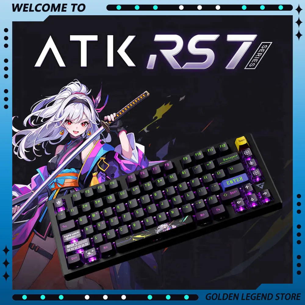 ATK RS7 Pro Gaming Keyboards Magnetic Switch Mechanical Keyboard Wired RGB Aluminium Alloy 8k Return Rate Customized Accessories