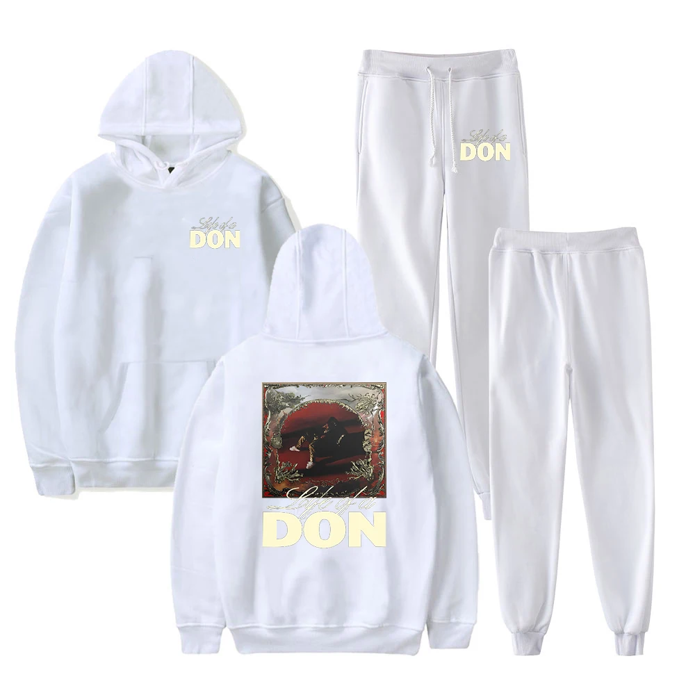 Don Toliver Life of a Don Hoodie Jogger Pants Two Piece Set Sweatshirts+Sweatpants 2023 World Tour Merch Men Women's Set