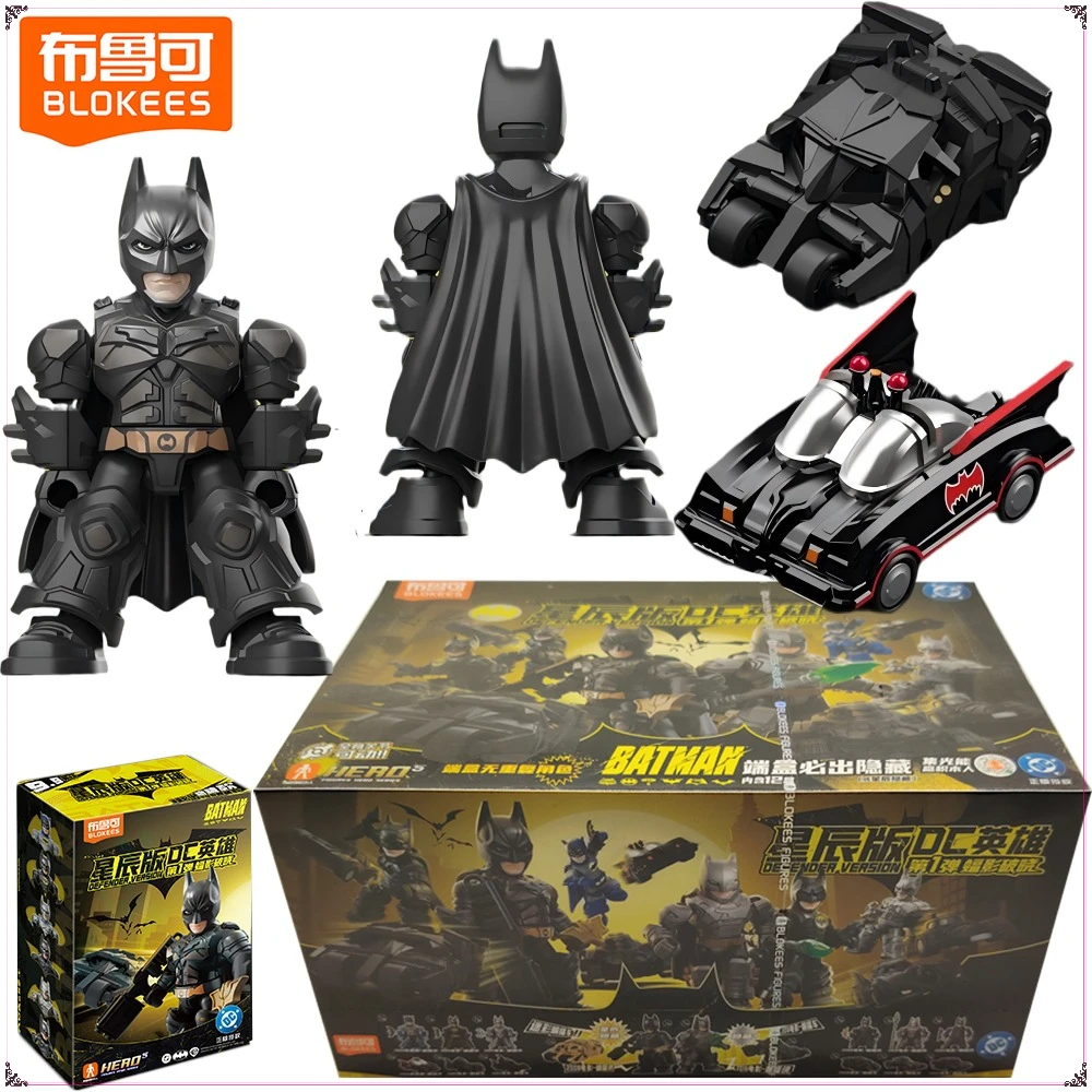 

BLOKEES Original BATMAN Defender Version Series Blind Box Creative Cartoon Fashion Trend Exquisite Characters Model Toys Gifts