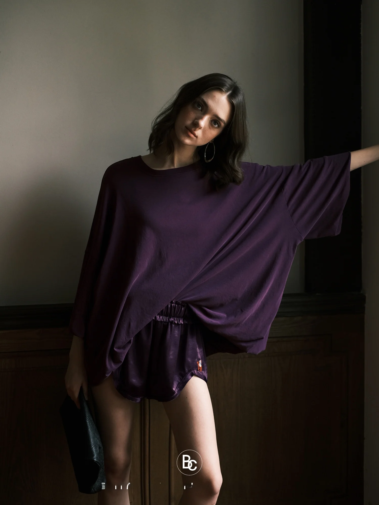 

Хлопковая футболка Betchow с круглым вырезом и рукавами-фонариками, двухслойная, универсальная, комфортная летняя модель для женщин