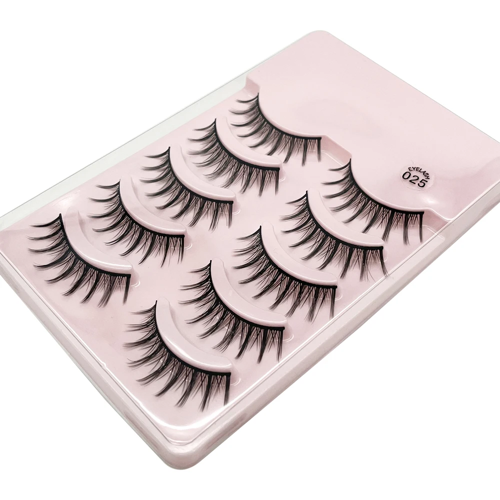 

False eyelashes Full Strip Lashes Japanese-style 10 Pairs Premium Natural Soft Eyelashes 3d Manga Lashes Pack Cosplay