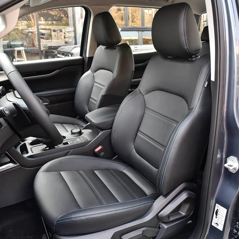 

Custom Car Seat Cover For Ford Ranger 2023 2024 2025 PU Leather Protector Cushion Full Set Car Seat Covers Car Accessories