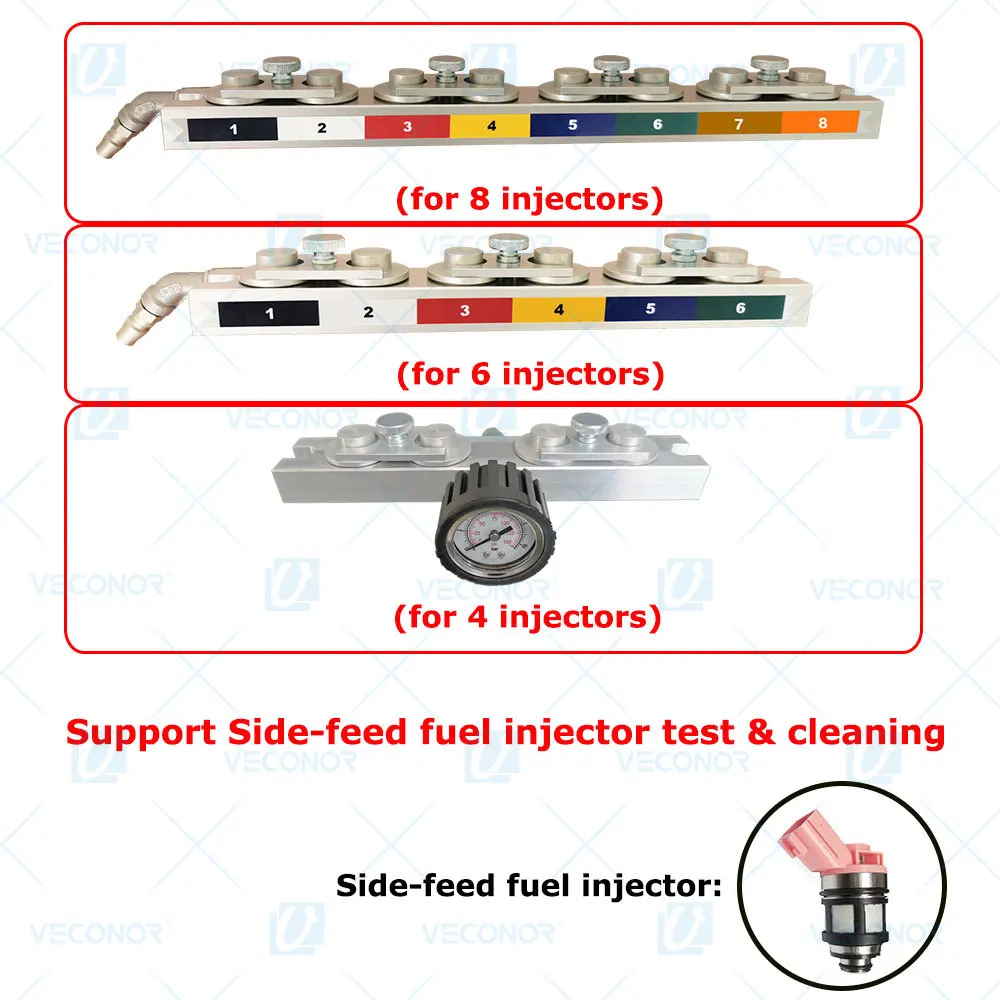 Optional Spare Parts for VECONOR Fuel Injector Cleaner & Tester - Dynojet V4 GDI4 V6 GDI6 GDI8 P6 P8