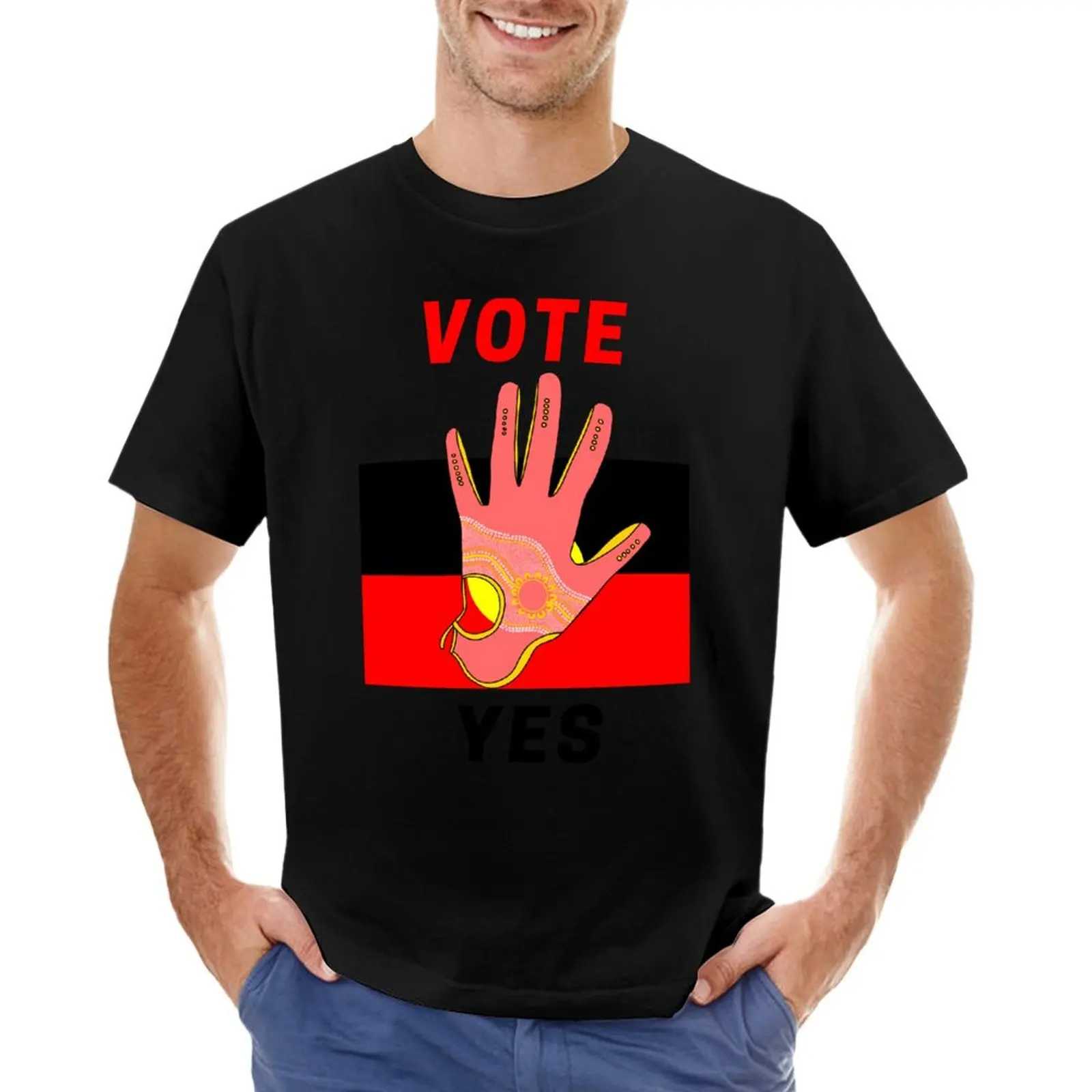 Vote Yes To The Voice Indigenous Voice To Parliament T-Shirt Short sleeve tee customs summer clothes mens designer clothes