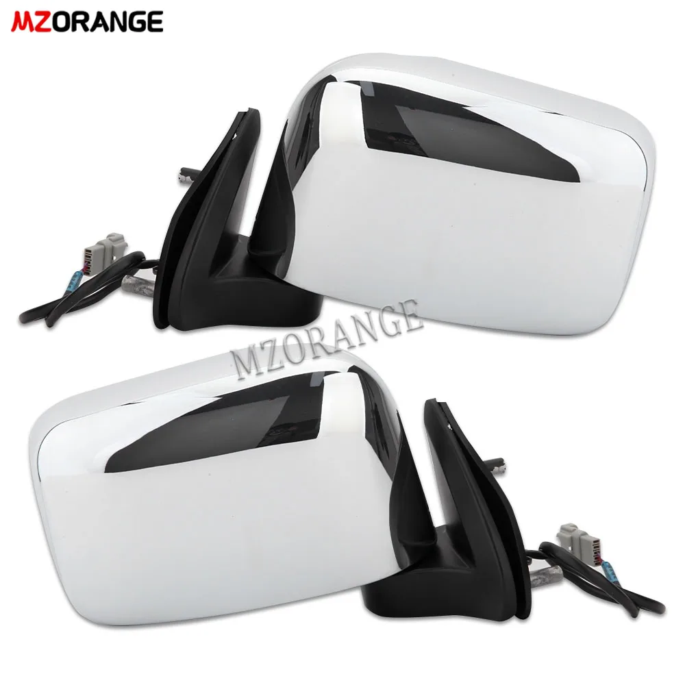 Side Wing Mirror Assembly For Nissan NAVARA D22 1998-2008 Rearview Mirror Glass 3 Wires Car Heated  Mirrors Electric Accessories