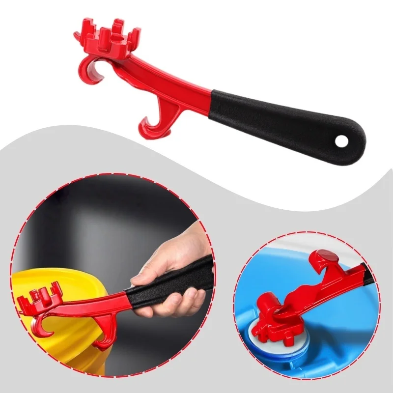 

Инструмент для открывания ведер, барабанный ключ на 5 галлонов, подъемник крышки алюминиевой банки с краской для металлических пластиковых ведер, ключ для сельскохозяйственной пробки, экономия труда