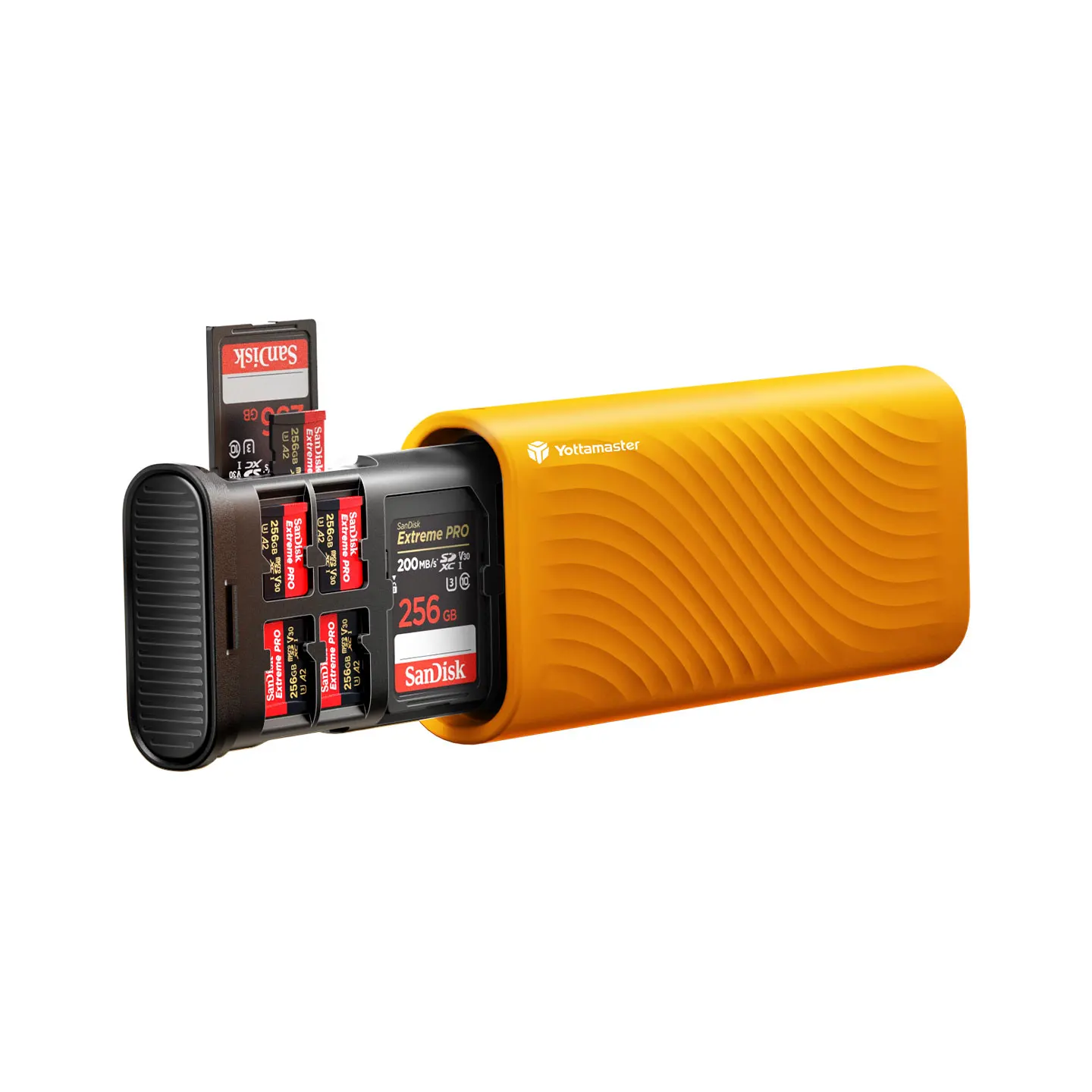Etui na karty pamięci Yottamaster USB-C, szybki czytnik kart pamięci, adapter OTG, 10 slotów na karty SD TF do aparatów fotograficznych. — zdjęcie produktu 7
