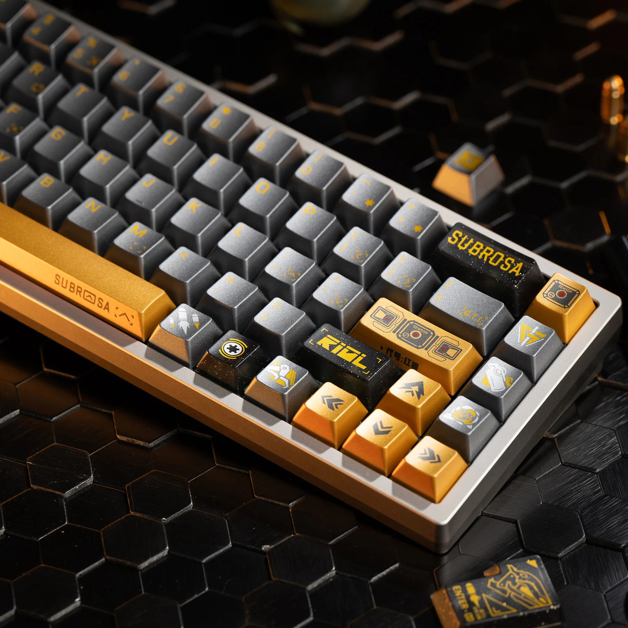 

PC SUBROSA Cherry Profile Silk Screen Keycap Set for keyboard BM60 CSTC75 BM65 BM68 Made68 EV63 EZ63 EZ60 VGN75 Wooting 60he