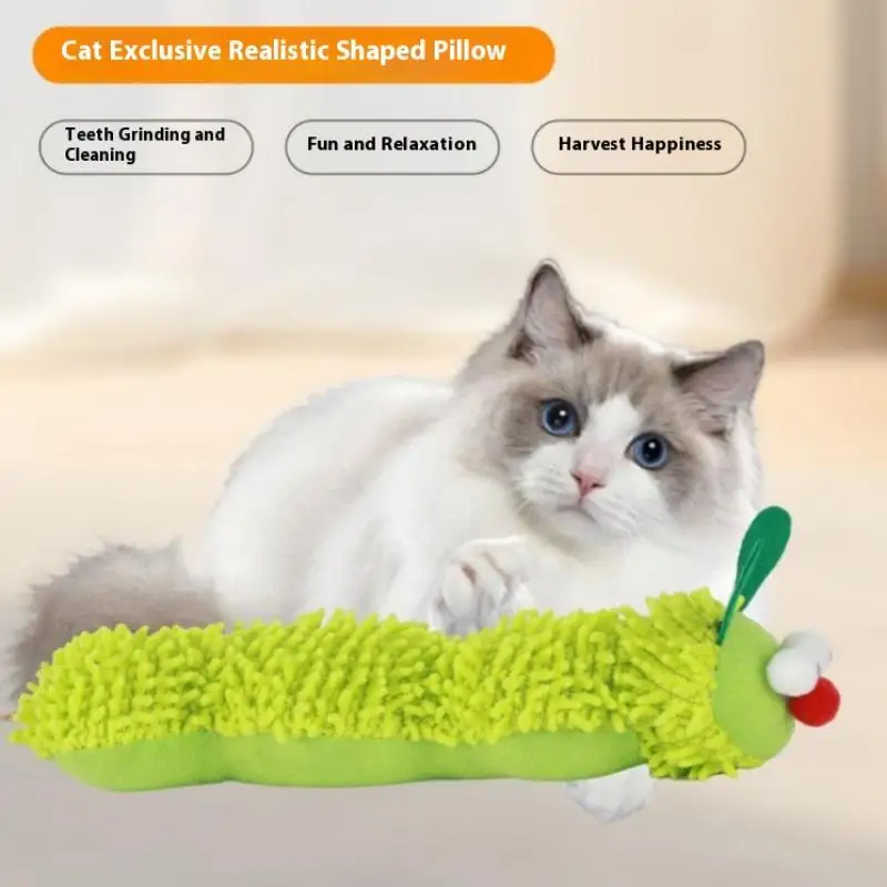 

Plush Cat Chew Toys Catnip Molar Toy Cat Teaser Interaction Toy Clean Mouth Kitten Toy Cat Catnip Toy Accessories