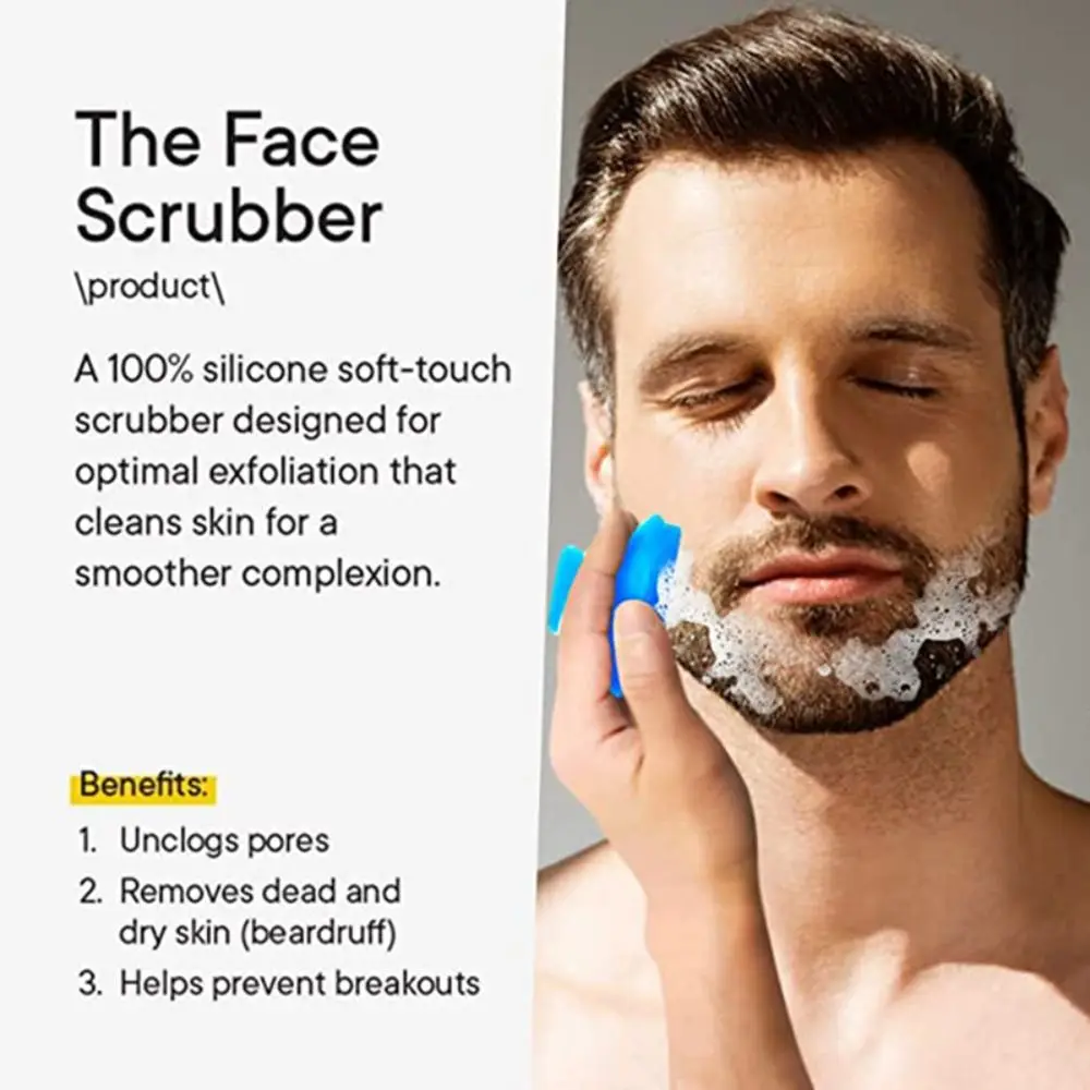 นวดScrubber Skin Care Face ExfoliatingซิลิโคนแปรงAnti-Slipแปรงทําความสะอาดผิวหน้ามือถือ