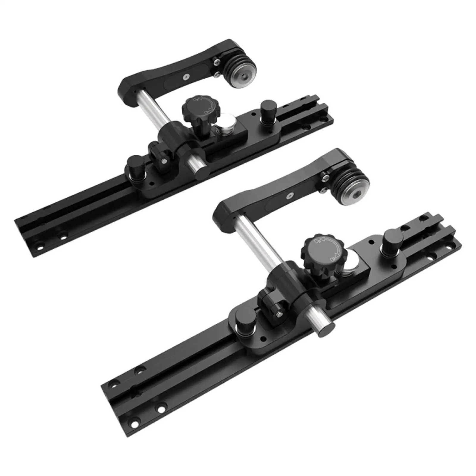 2 Stück Holzbearbeitung Tischkreissäge Push Guide Push Feeder & Backer Zubehör 180 °