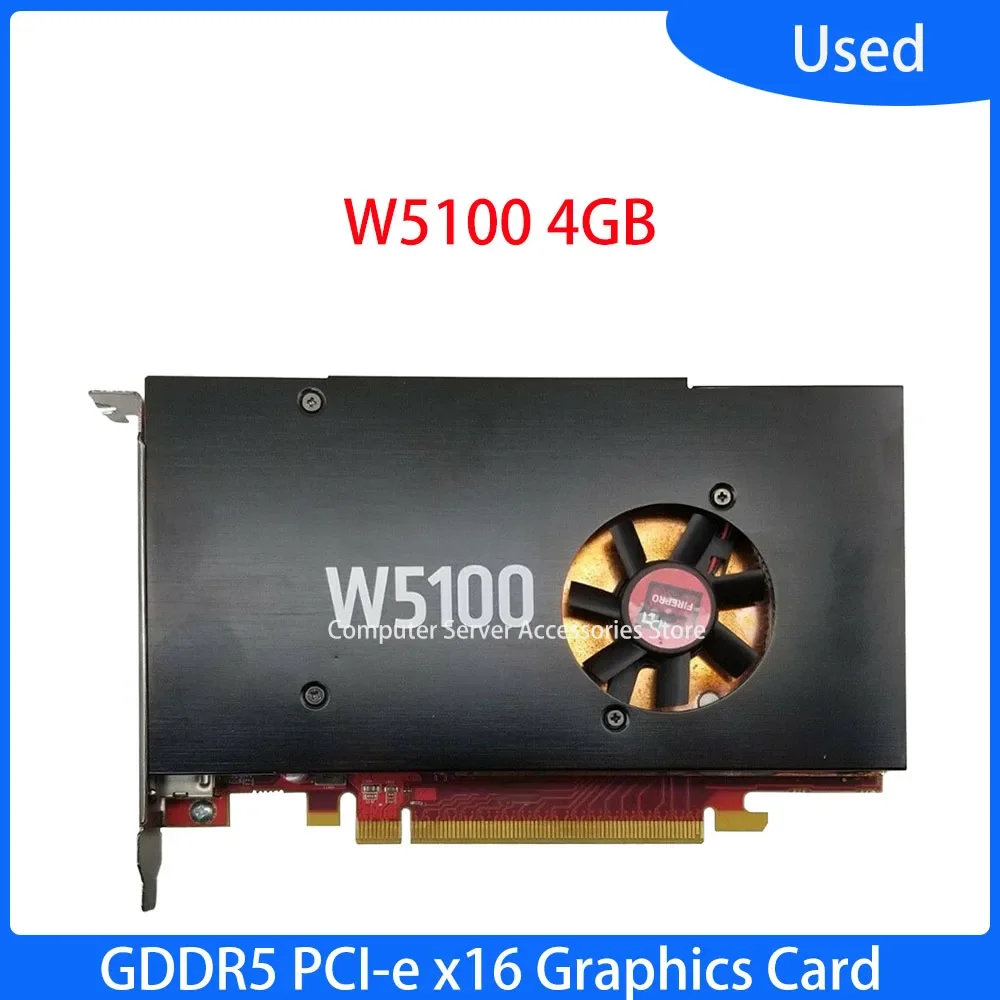 Original W5100 4GB GDDR5 PCI-e X16 Graphics Card 769770-001 769574-002 Multi-screen Stock Trading 3D Modeling Rendering