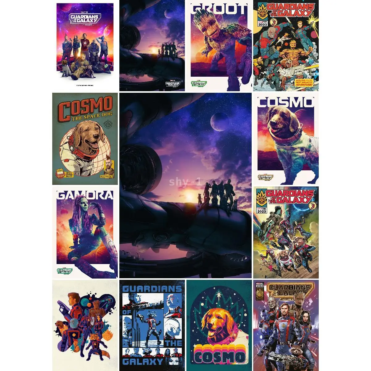 Guardians of the Galaxy Comic Art Poster  Vibrant Wall Decor Print for Culture  Comics Collection Enthusiasts