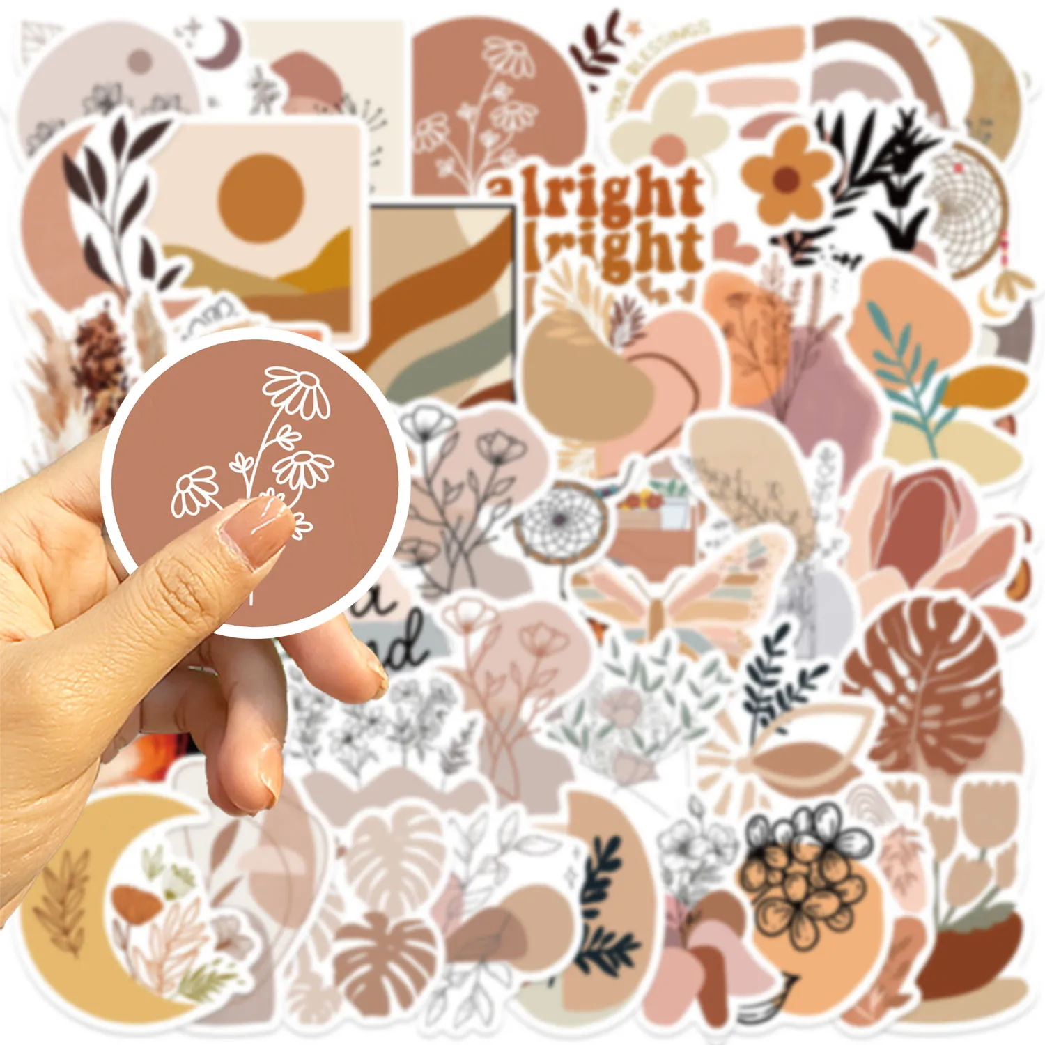 

50pcs Bohemian Stickers suitablefor Notebook computer Luggage Refrigerator skate boards phone cases sticker
