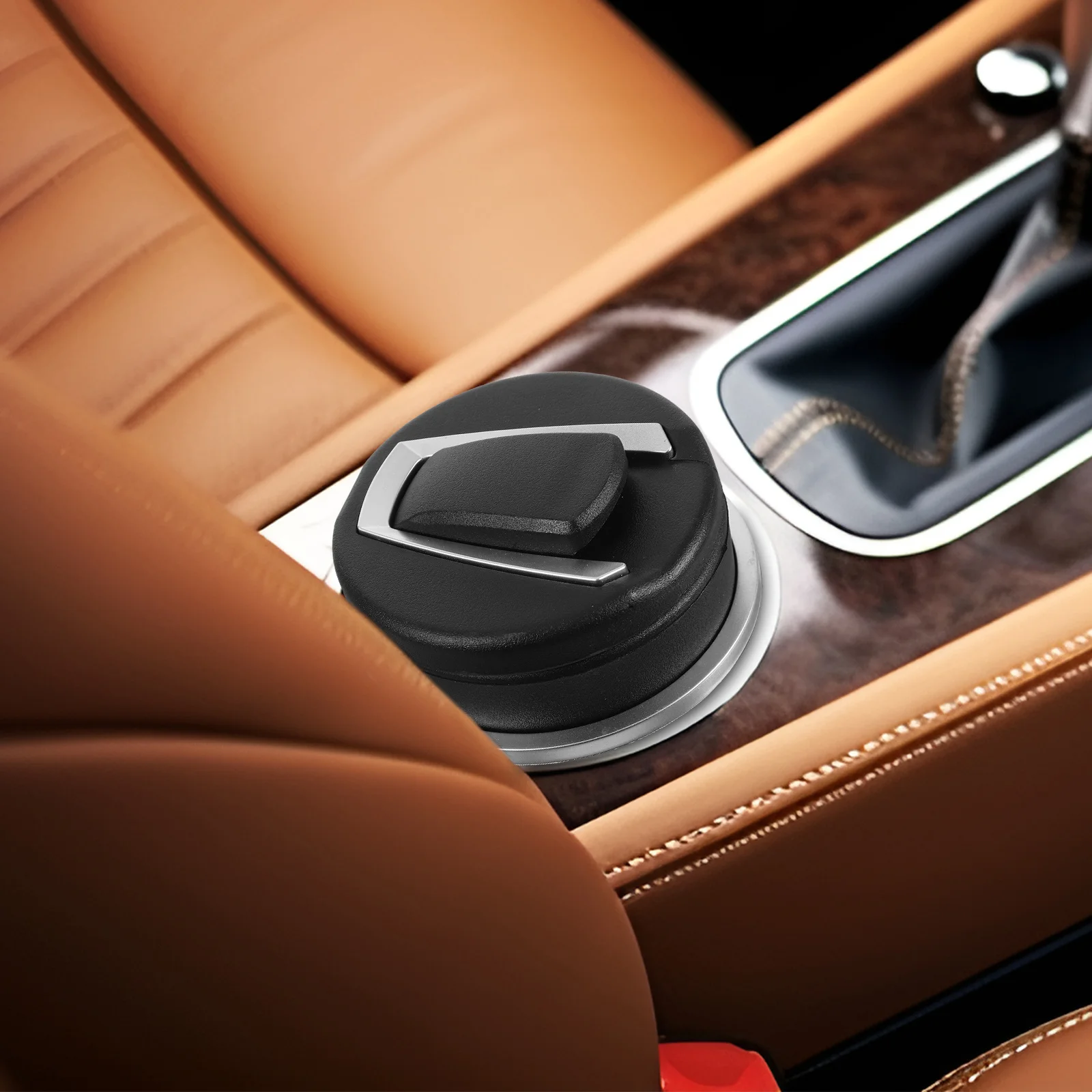 

Vintage Style Car Ashtray With Lid Windproof Portable Cigar Holder Multifunctional Storage Box Easy Clean Automotive Accessories