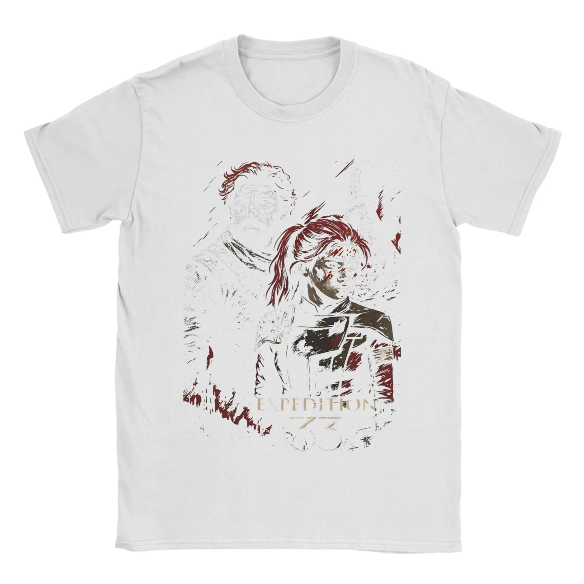 Men's Gustave Maelle Clair Obscur Expedition 33 T Shirts Cotton Clothes Vintage Short Sleeve Crewneck Tee Shirt Gift