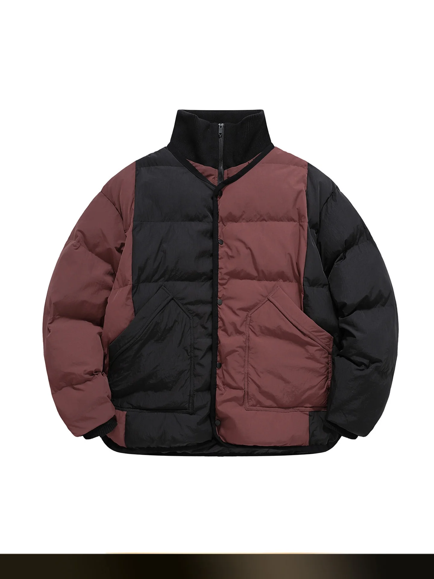 

Мужская зимняя свободная куртка Nted American Retro Color Blo в клетку с воротником, утепленная хлопком, для пар, молодежная, повседневная, Cleanfit, на молнии