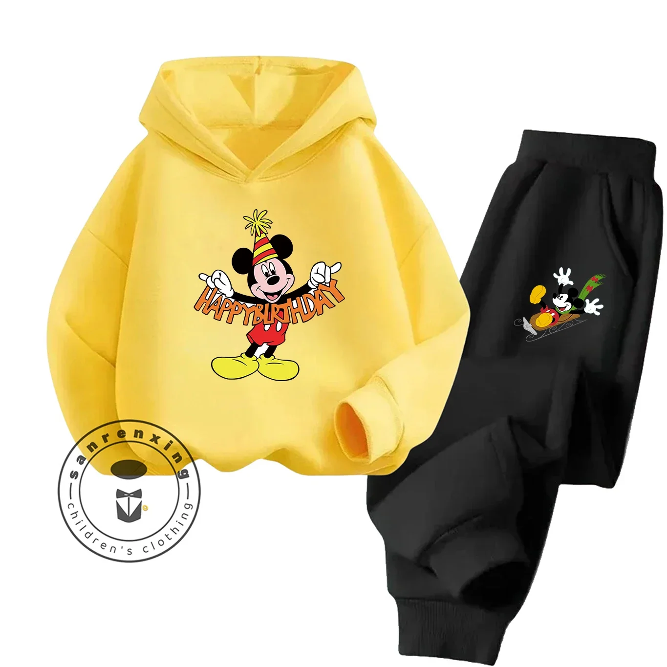 

2D Mickey Mouse 2025 Hot Sale Cartoon Printed Hoodie Set Fashion For Kids Teens Boys Girls Casual Autumn Winter
