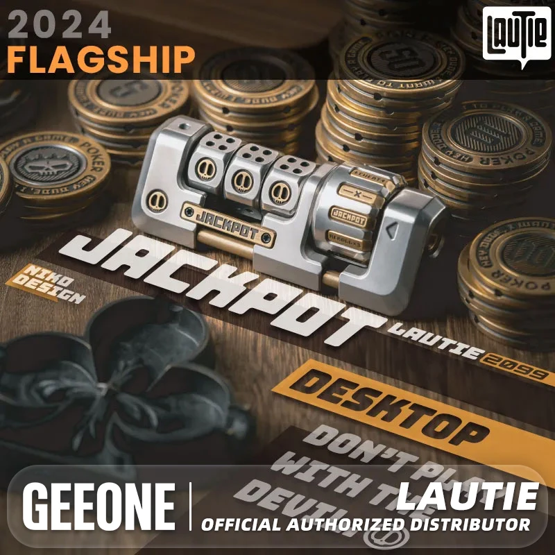 LAUTIE 2024 Flagship Jackpot 2.0 Deskset Cyber Core Fidget Spinner Office Desk Gadgets 7th Anniversary