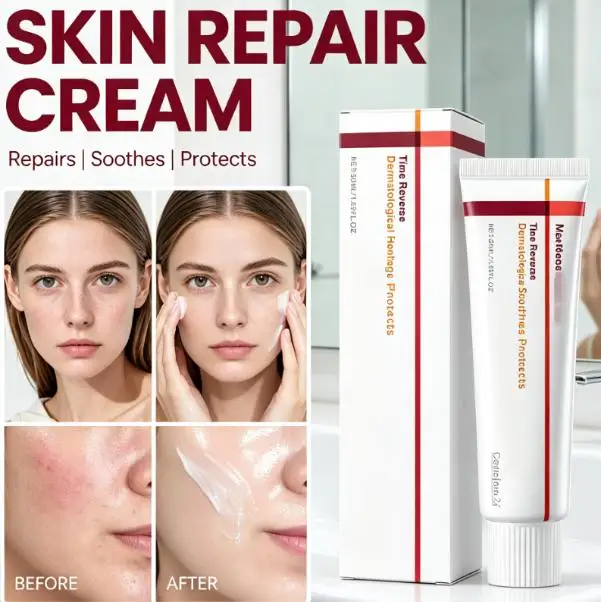 Crème réparatrice anti-âge à la Centella Asiatica 50 ml, hydratation intense, apaisement de la barrière cutanée, crème visage pour peaux sèches, sensibles et matures