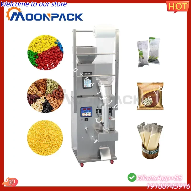 CE Certificate Moonpack VFFSG-100g Multi-function Powder Packing Machine Dry Yeast Bag Products Counting and Packaging