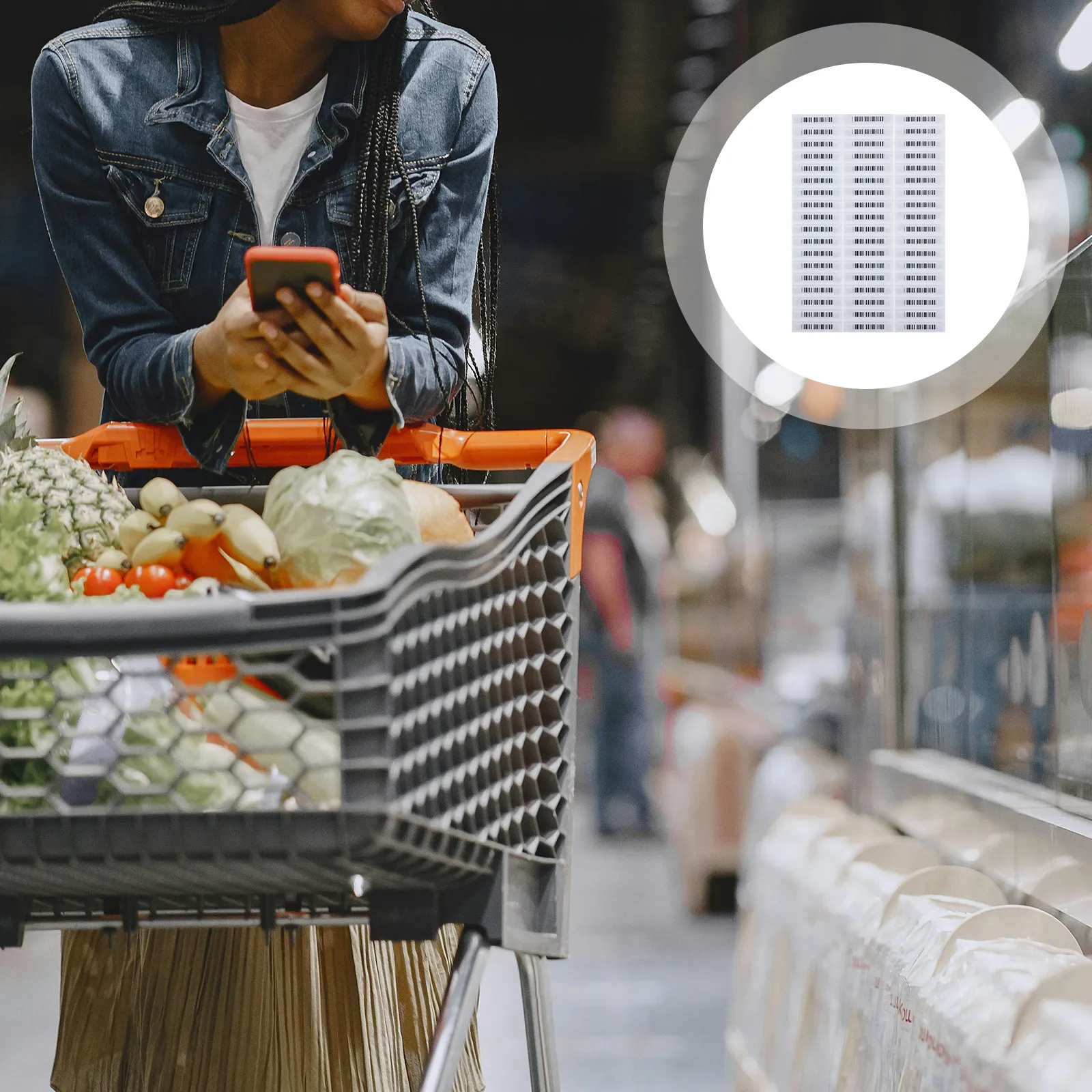 

108 шт. Противокражные этикетки для супермаркетов, акустомагнитные бирки, долговечные профессиональные технологичные этикетки для товаров