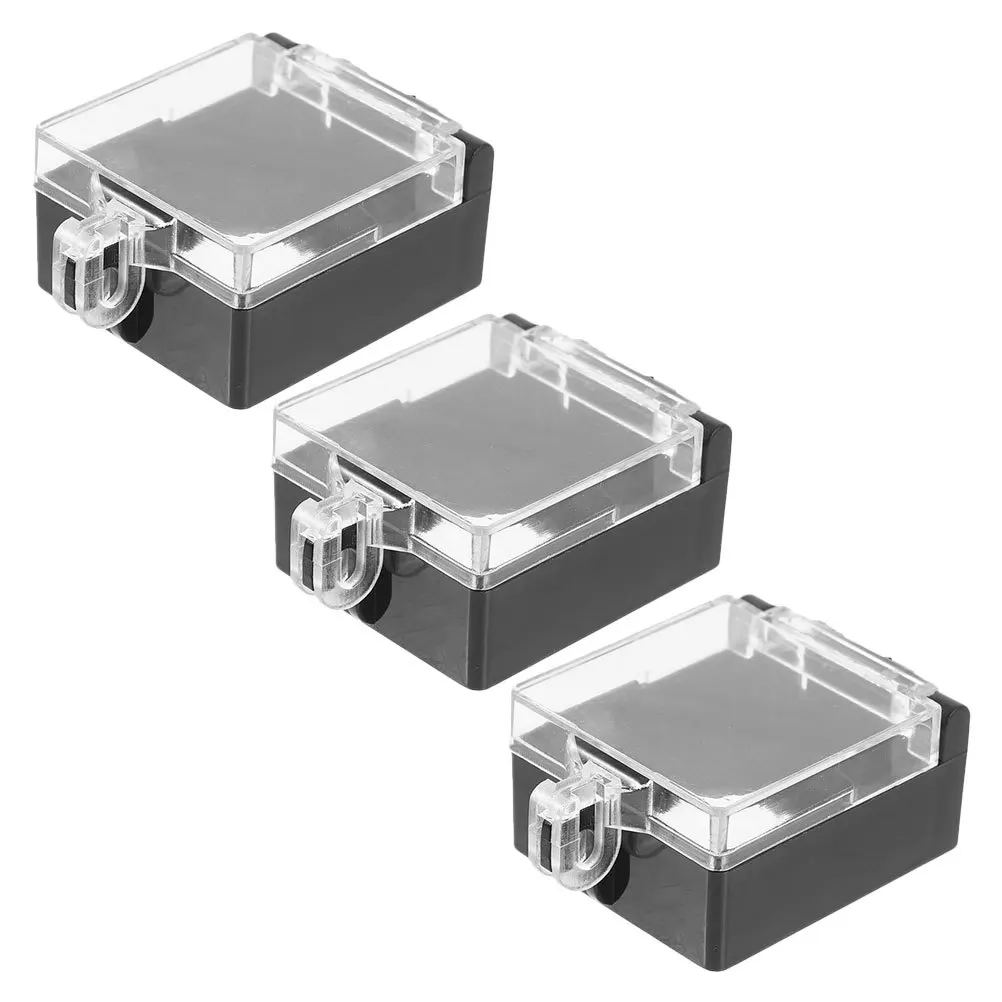 

3Pcs Emergency Stop Button Cover Transparent Protective Safety Guard Push Button Switch Dustproof Protector for Industrial