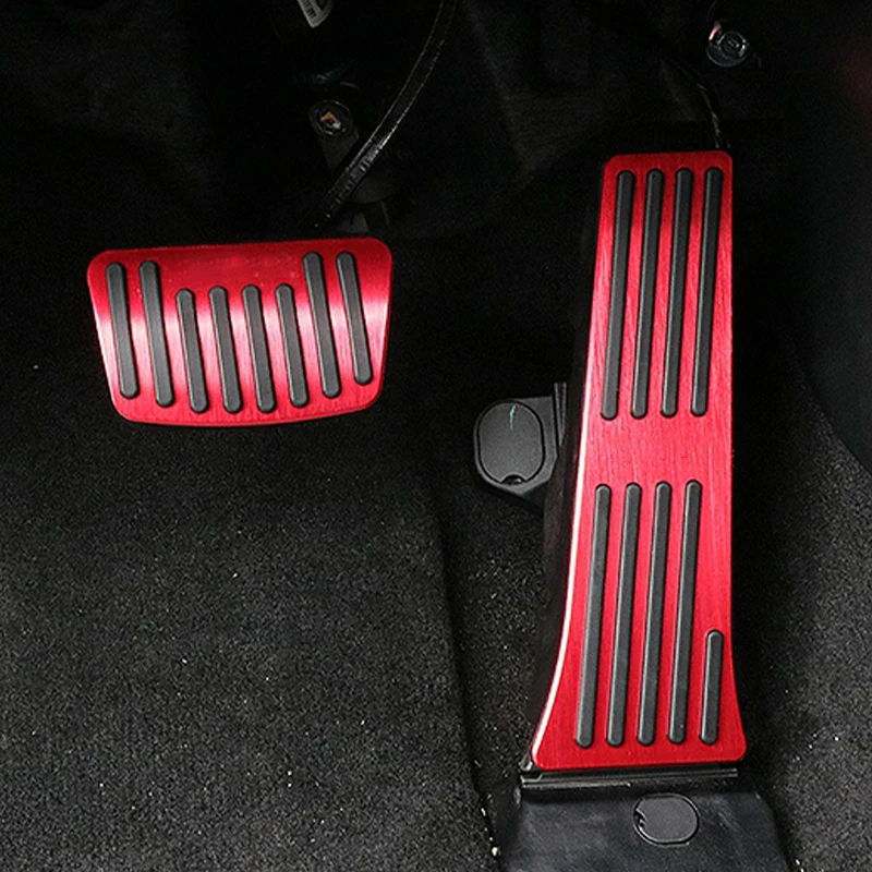 For Hyundai Tucson NX4 2021 2022 2023 2024 Aluminum Alloy Car Foot Pedal Cover Fuel Accelerator Brake Rest Pedal Pad Accessories