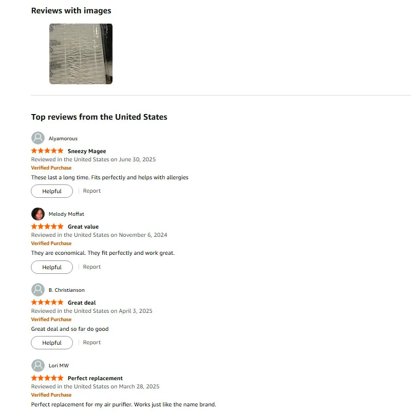 فلتر بديل لجهاز تنقية الهواء Winix D480، 1 HEPA + 1 مرشحات الكربون المنشط، متوافق مع D4، الجزء # 1712-0100-00