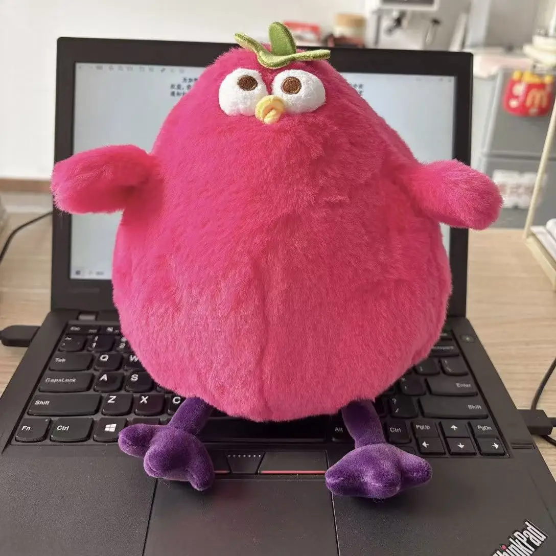 25/30cm Najnowsza pluszowa lalka w kształcie bakłażana, kurczaka i gitary, ręcznie robiona, kreskówkowa, anime, urocza poduszka, prezent urodzinowy dla dzieci.