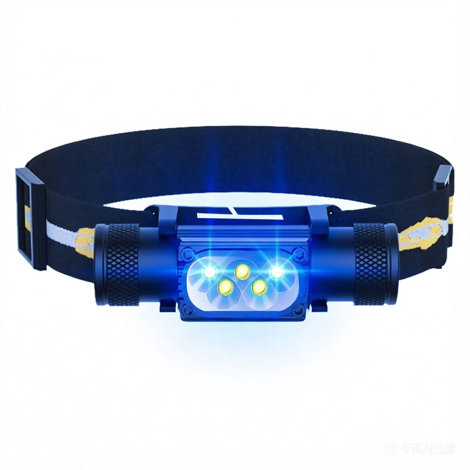 LED Mini Night Fishing Headlamp High Power White Blue Light Headlight 18650 Type-C USB Head Torch Catch Fish Flashlight Lamp