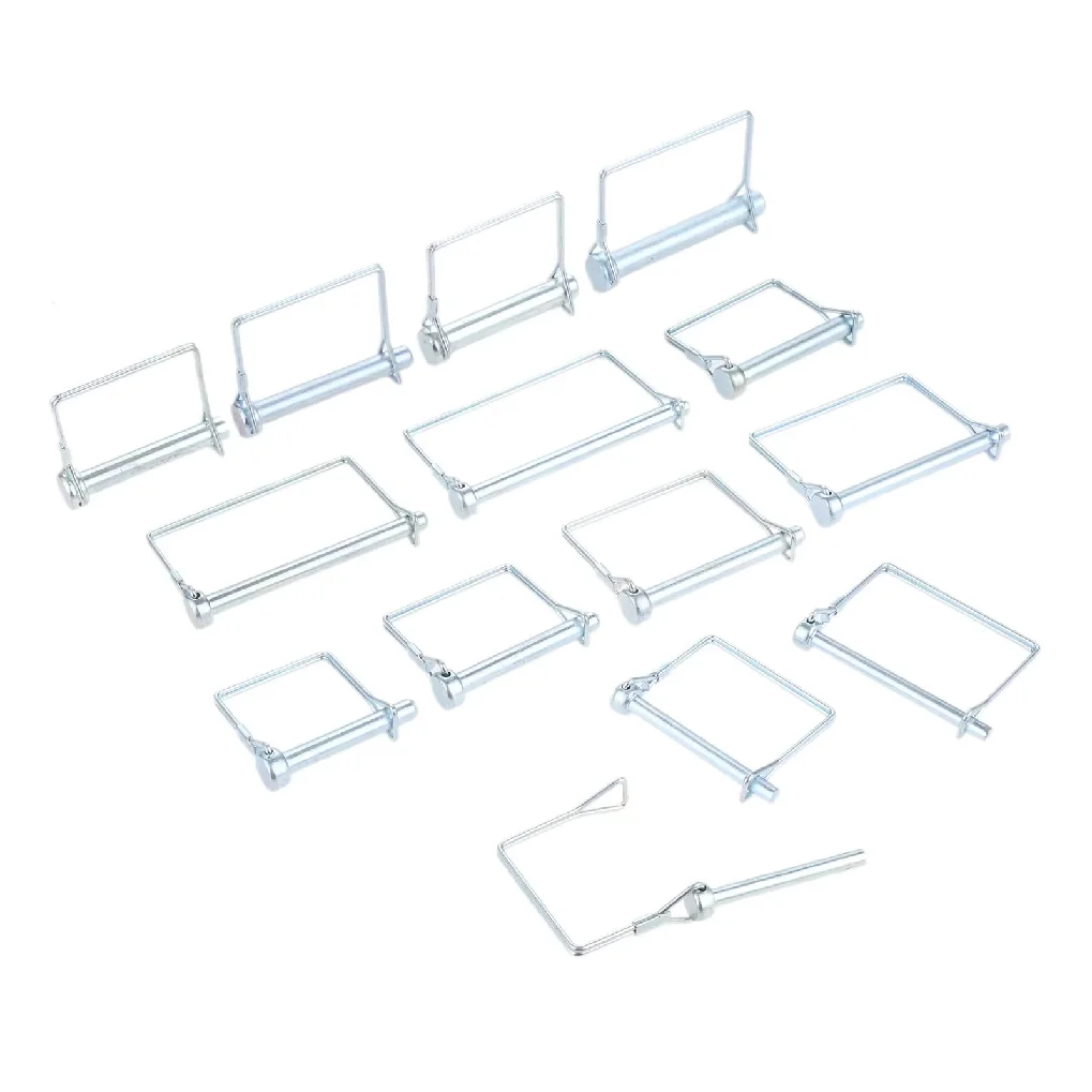 5/4/2Pcs Square Shaft Locking Pin Steel Coupler Safety Pins for Trailer Truck Bicycle Stroller Cargo Boat M6 M8 M9.5 M10 M12