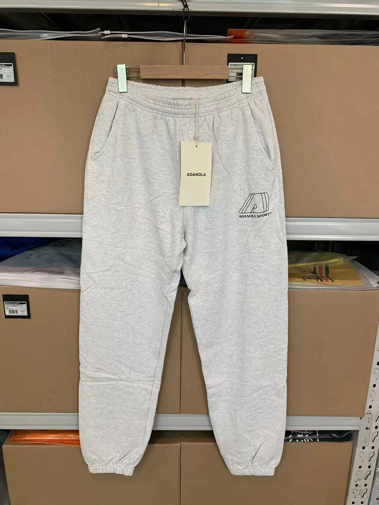

ADANOLA Pure Cotton Sweatpants Street Sle Lazy Faion Men Women Long Leggings Autumn Trendy Brand Spor Casual Trousers