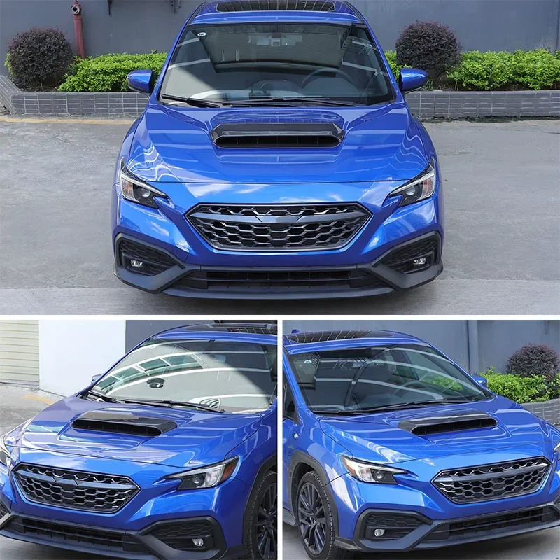 

For Subaru WRX Manual transmission 2022+ Car hood air vent decorative cover sticker Real carbon fiber Auto Accessories