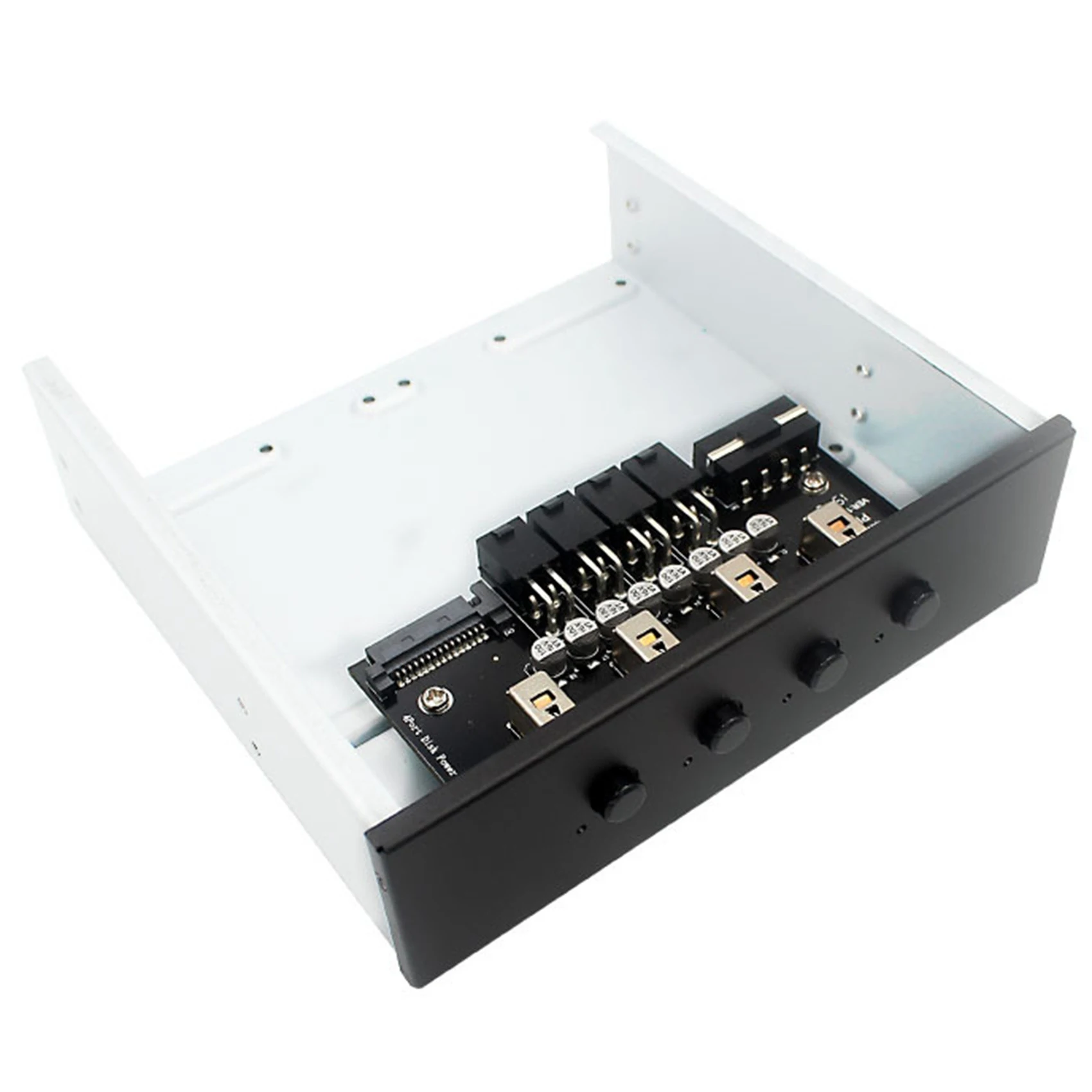 4 Way Hard Disk Selector Controller Hard Drive Power Switch Module for Desktop Computer Support 2.5/3.5 Inch SATA HDD