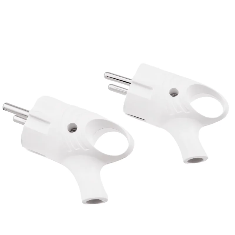 16A250V with pull ring European European regulation European standard connection plug Germany Korea Spain France two round feet