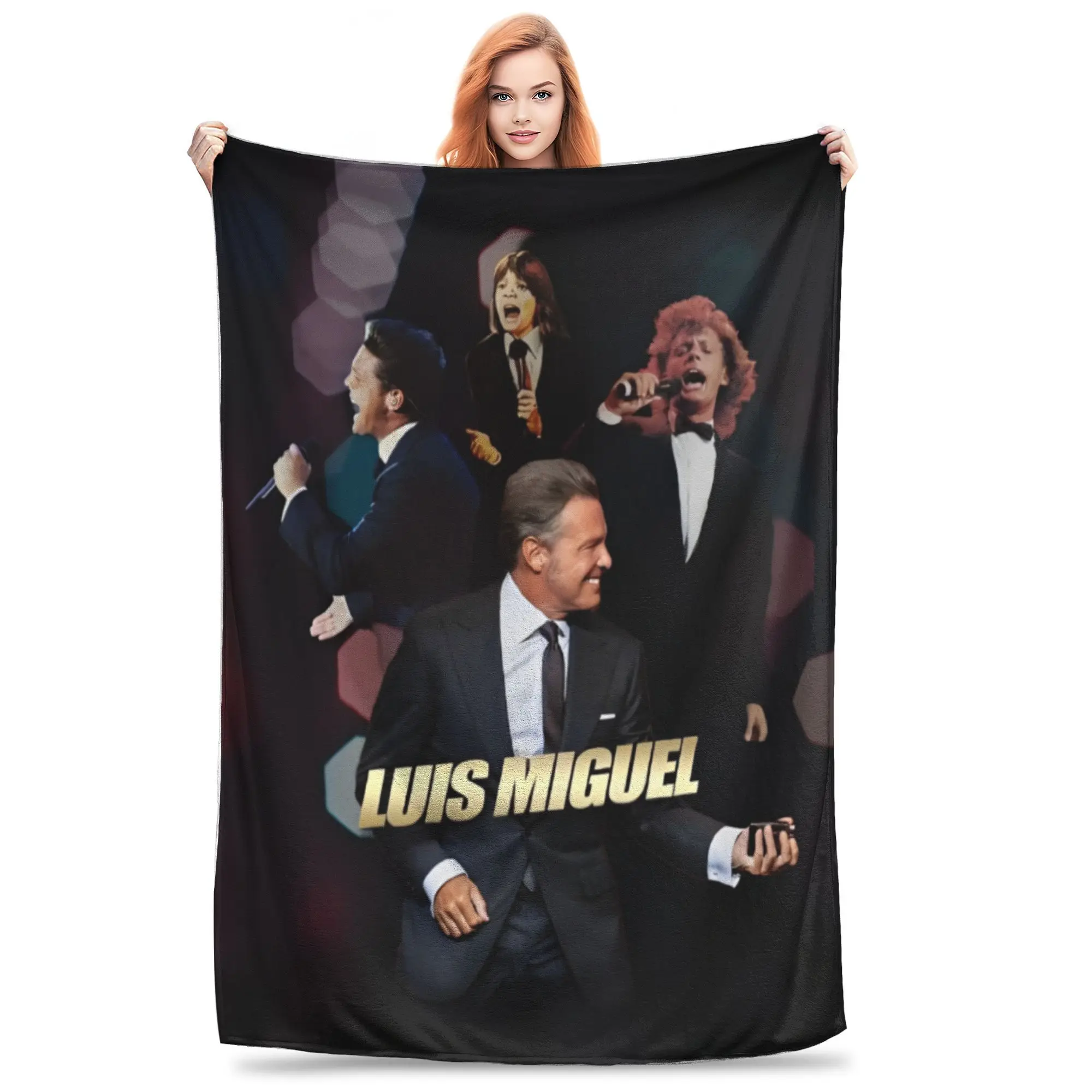 Cozy Luis Miguel singer tour 2024 Blanket Accessories Sofa Decorative  Throws And Blankets Lightweight Thin Fleece for Bedroom