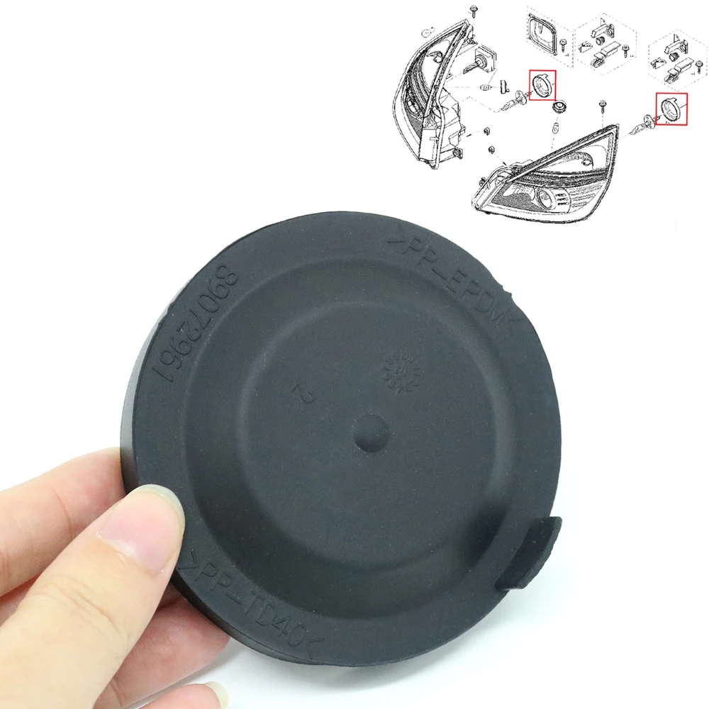 For Renault Megane Clio Espace Laguna Grand Modus Scenic Headlamp Bulb Extension Seal Cap Lid Dustproof Headlight Dust Cover