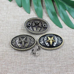 Retro Gold Star Carving Buttons Conchos Snaps Leather Decorative Accessories Stud Screw Back Rivet DIY Leathercraft Bag Belt