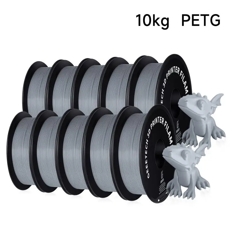 Geeetech PETG – 10 rolek filamentu do drukarki 3D, pakowane próżniowo, 1 kg/rolka, średnica 1,75 mm, 100% filament, pasuje do większości drukarek 3D FDM. — zdjęcie produktu 7
