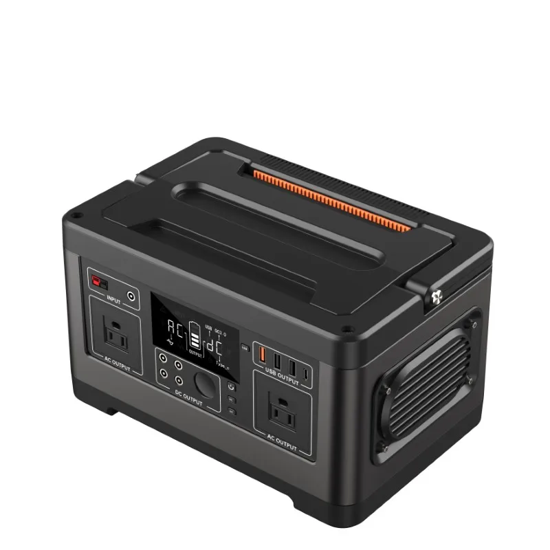 Professional 500W Portable Power Station Solar Charging Pure Sine Wave LiFePO4 Battery Large-capacity Outdoor Generator Camping