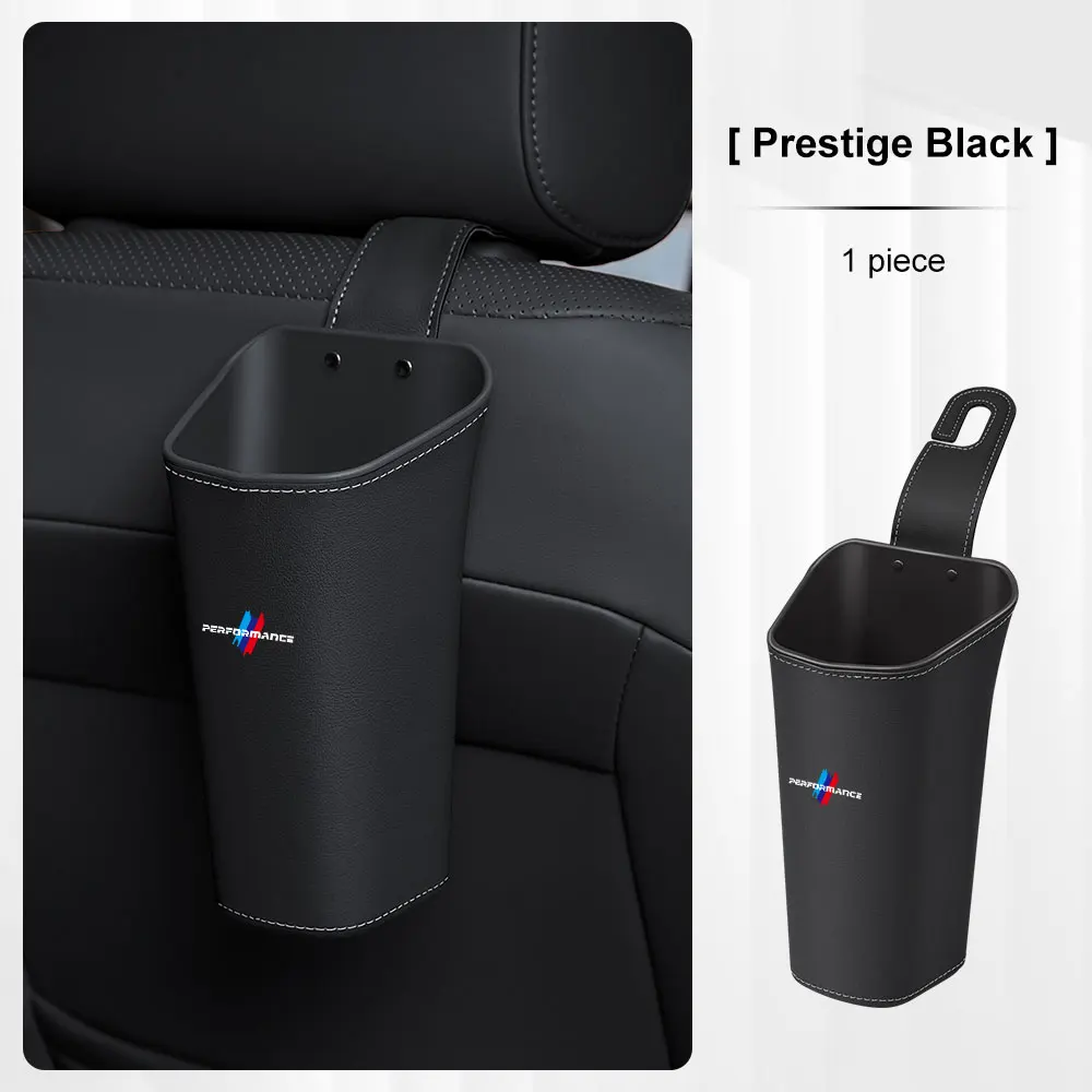 

Car Backrest Storage Box Trash can For BMW 1 3 5 6 7 Series G20 G30 G60 G70 G11 X1 X3 X5 X6 X7 Hanger water cup holder Accessory