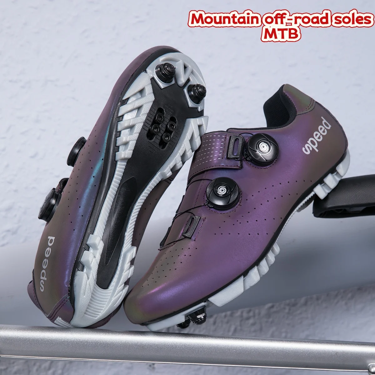 SPD-Rennradschuhe, Mountainbike-Offroad-Schuhe, bequem und rutschfest, Unisex für Straßenrennen und Pendeln in der Stadt, Größe 37-46