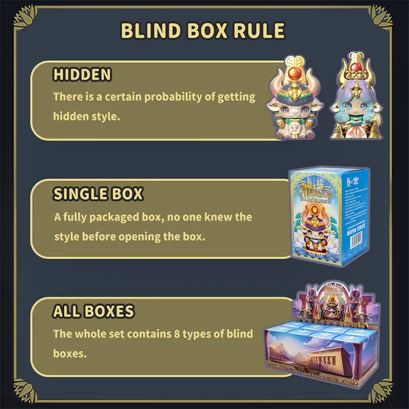 Originale AARU GARDEN Egypt 2 Series Blind Box Cute Anime Figure Model Trendy Toy Girl Birthday Gift Kawaii Desktop Ornament