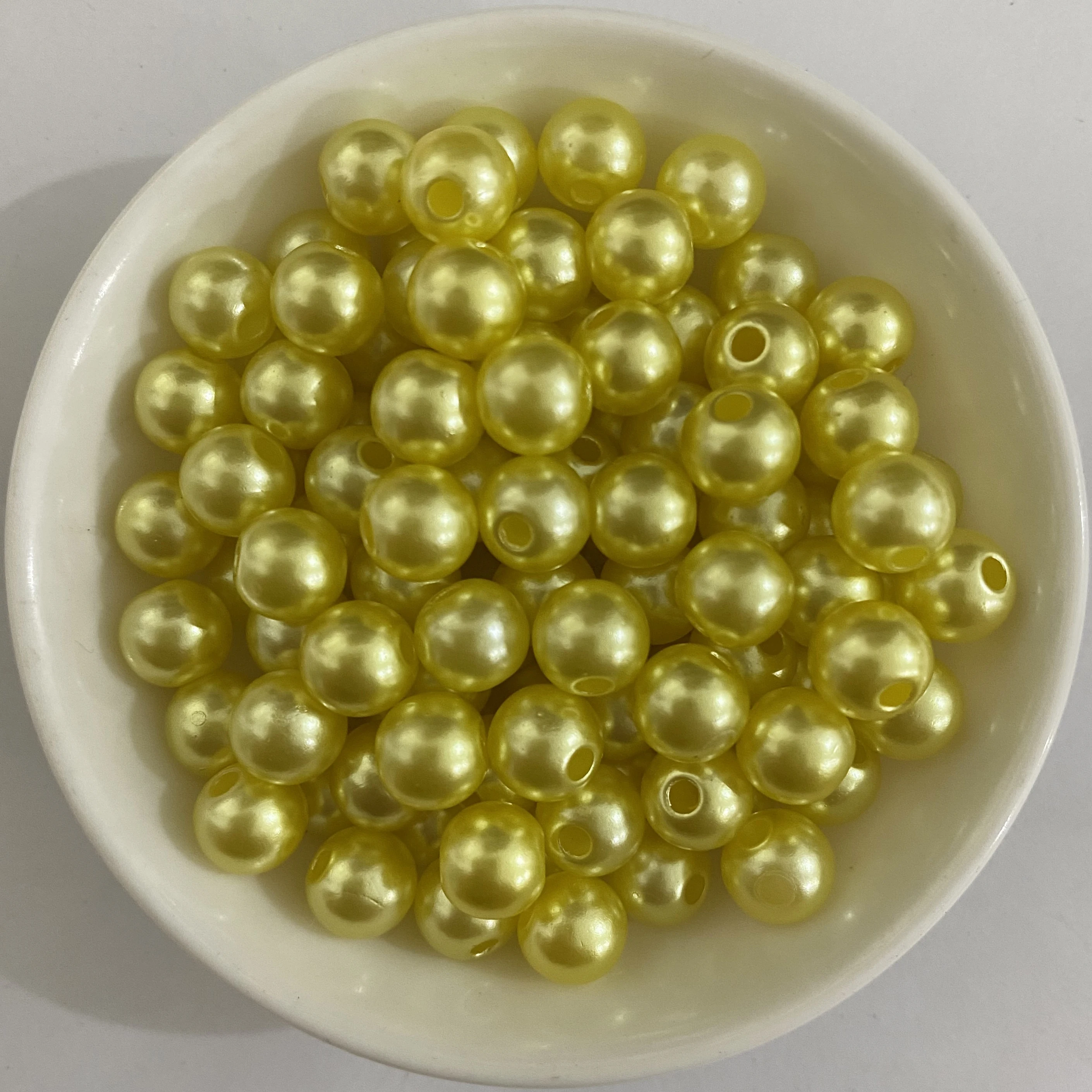 Acryl-Imitationsperlen, runde Kugel-Abstandsperlen, 4, 6, 8, 10, 12 mm, wählen Sie Größe und Farbe für die Schmuckherstellung, DIY, Lochgröße 1,5 mm – Detail 19