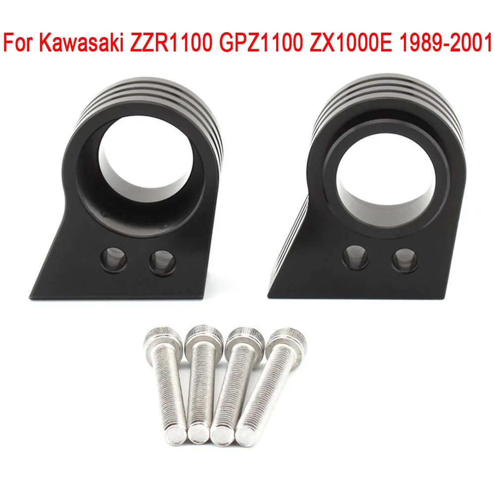 1Pair Motorcycle Handle Bar Riser Mount Clamp Height Lift Kit Aluminum Alloy For Kawasaki ZZR1100 GPZ1100 & ZX1000E 1989-2001
