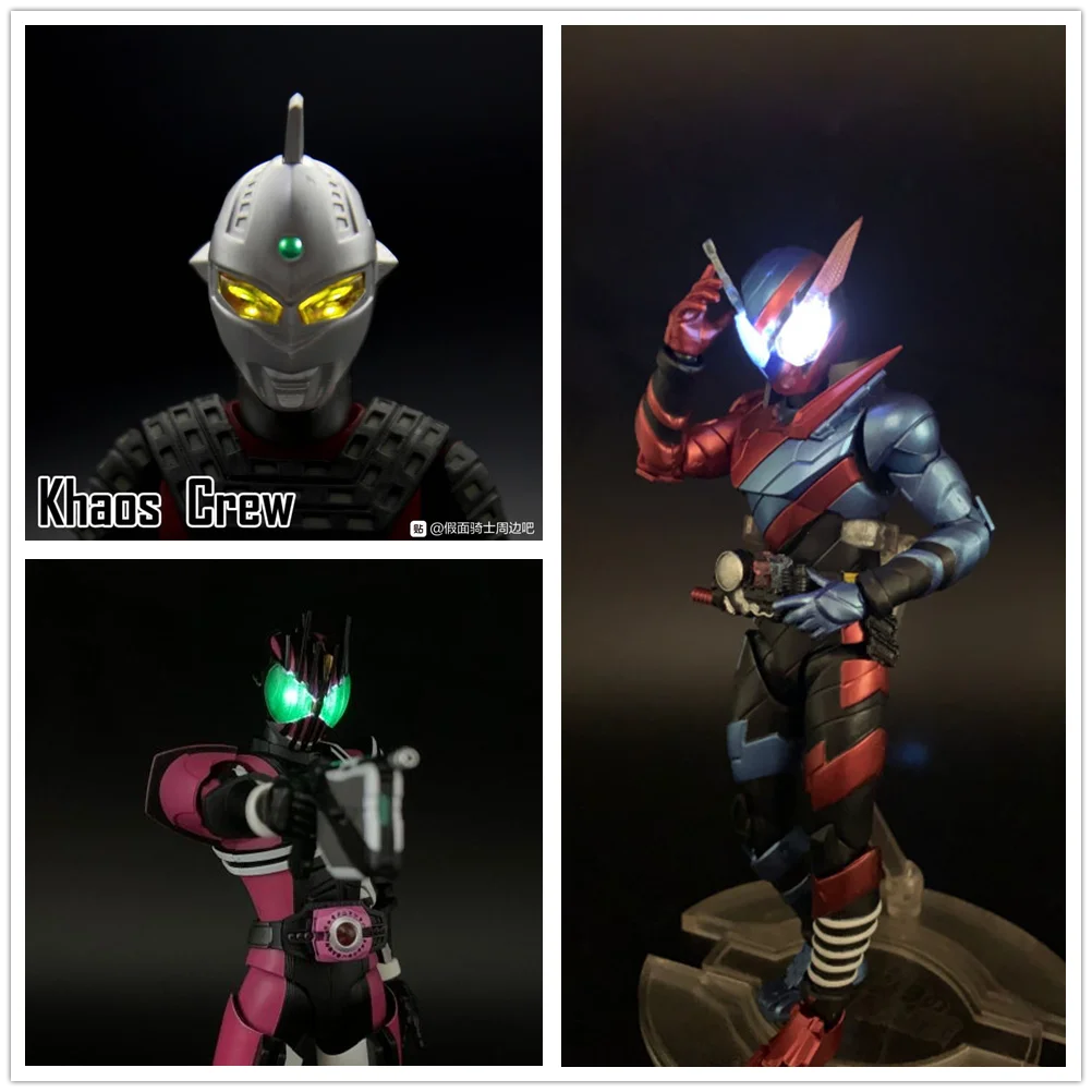 

[In Stock] Kamen Knight UltraSeven/Rabbit Tank/Decade Magnetron light-emitting head/head carving Accessories SHF Collection Toys