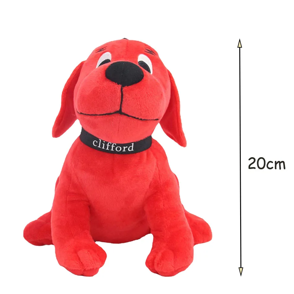 Kawaii Clifford The Big Red Dog Plush Doll Cartoon Anime Plush Toy Cute Clifford Soft Stuffed Doll Christmas Toy Gift for Girls