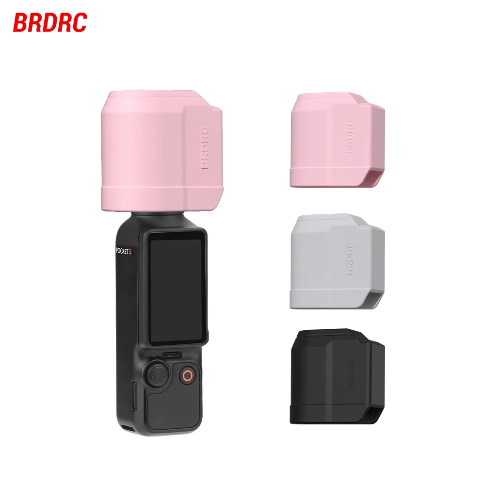 BRDRC Silicone Lens Cap for DJI Pocket 3 Handheld Gimbal Camera Protective Cover Scratch-resistant Shell Handheld  Accessory