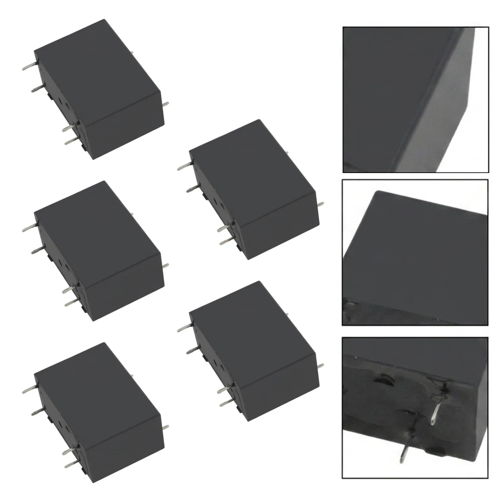 CHZ02-S-112LA2 Electromagnetic Switch 29.2x12.8x20.9mm Black Four Pin Relay Compatible with Industrial Systems